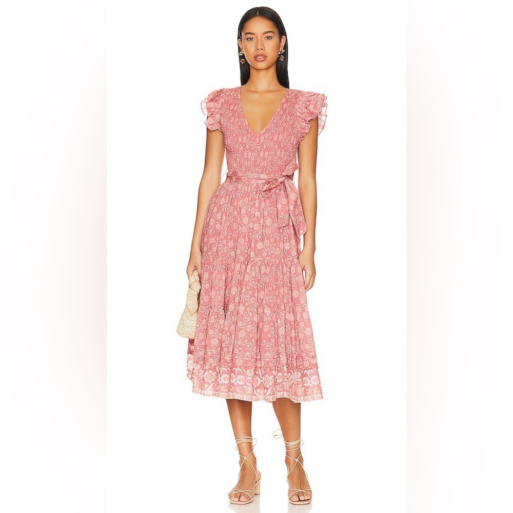 NWT Cleobella Rita Midi Floral Dress Cottagecore Romantic Boho